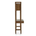 Side profile highlights the slim, space-saving design of Crate & Barrel Tate Walnut Bookcase Desk with Outlet