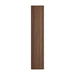 Side profile of Crate & Barrel Siena 34" Walnut Wood 4-Shelf Storage Bookcase with Drawer showcasing its tall narrow design