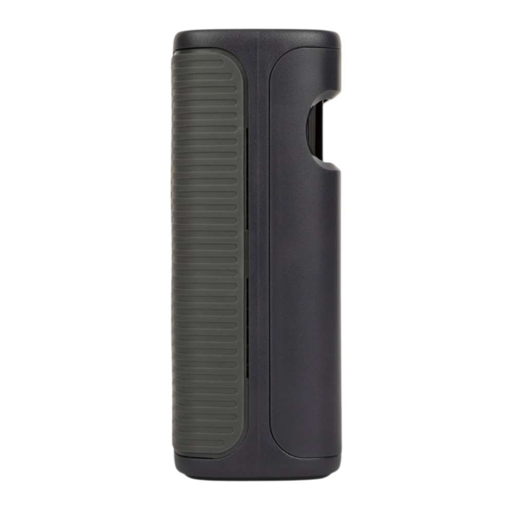 Side view of SKYTRAK ST MAX Launch Monitor showing its narrow black casing and textured rubber grip