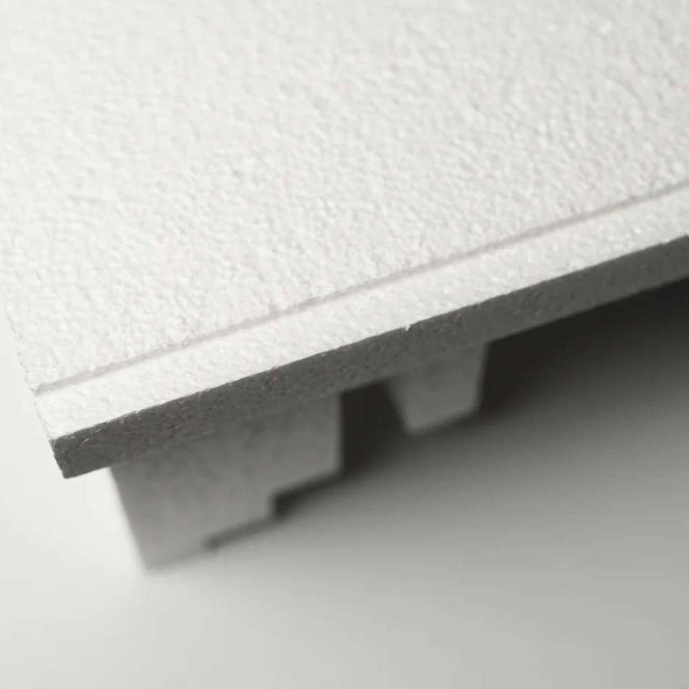Side view of a GIK Acoustics GridFusor™ Diffuser showing its thick profile and stepped internal structure for acoustic diffusion