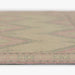 Side profile of Momeni Anatolia Indoor Rug - ANA-10 Pink emphasizing its slim, low-pile design