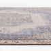 Side view of Momeni Afshar Indoor Rug - AFS35 Denim displays its thin, low-profile design