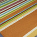 Side view of the Couristan Covington Indoor/Outdoor Rug - Sherbet Stripe/Multi highlights the vivid striped pattern and durable construction