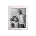 Silver Baltimore Ravens Crate & Barrel NFL Signature Tabletop Picture Frame with a black-and-white photo of a smiling adult and child outdoors