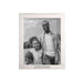 Silver Dallas Cowboys Crate & Barrel NFL Signature Tabletop Picture Frame with a black-and-white photo of a smiling man and girl holding a football
