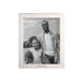 Silver Tampa Bay Buccaneers Crate & Barrel NFL Signature Tabletop Picture Frame with a black-and-white photo of a man and girl posing with a football