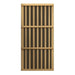 Slatted wood heater cover over a carbon panel used in Golden Designs Maxxus 3 Person Low EMF Far Infrared Corner Sauna in Hemlock