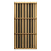 Slatted wood heater cover over a carbon panel used in Golden Designs Maxxus 4 Person Low EMF Far Infrared Sauna in Hemlock
