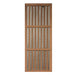 Slatted wood heater cover over a carbon panel used in Golden Designs Maxxus Chaumont 4 Person Near Zero EMF Far Infrared Sauna in Red Cedar