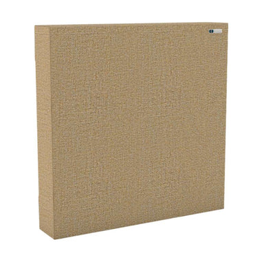Square Austen GIK Acoustics Classic Bass Trap in tan fabric finish for bass control and improved room acoustics