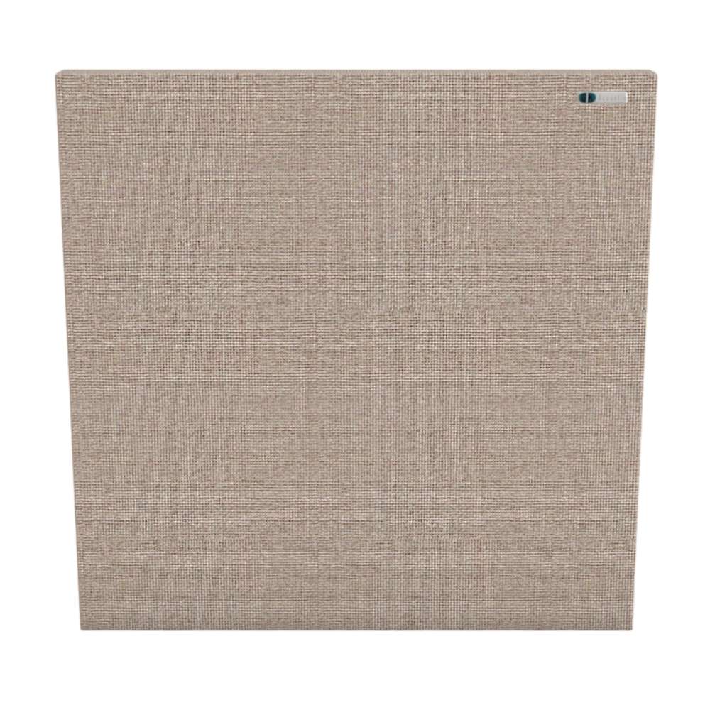 Square Clan GIK Acoustics Classic Acoustic Panel in light beige fabric, combining sound control with a soft neutral appearance