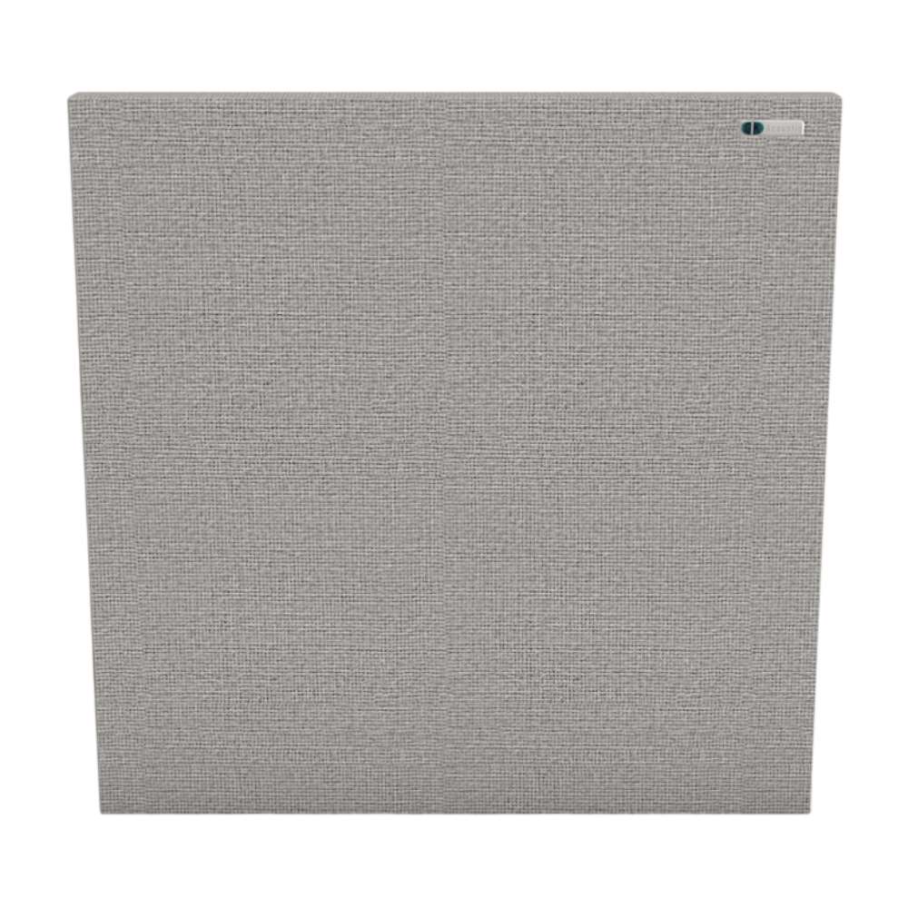Square Glass GIK Acoustics FlexRange Acoustic Panel in light gray fabric engineered to reduce echo and enhance sound clarity