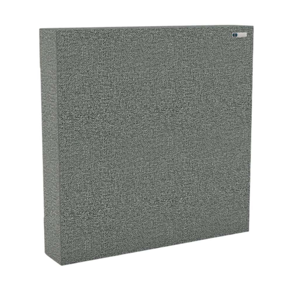 Square Lead GIK Acoustics Classic Bass Trap in dark gray fabric finish for professional acoustic performance
