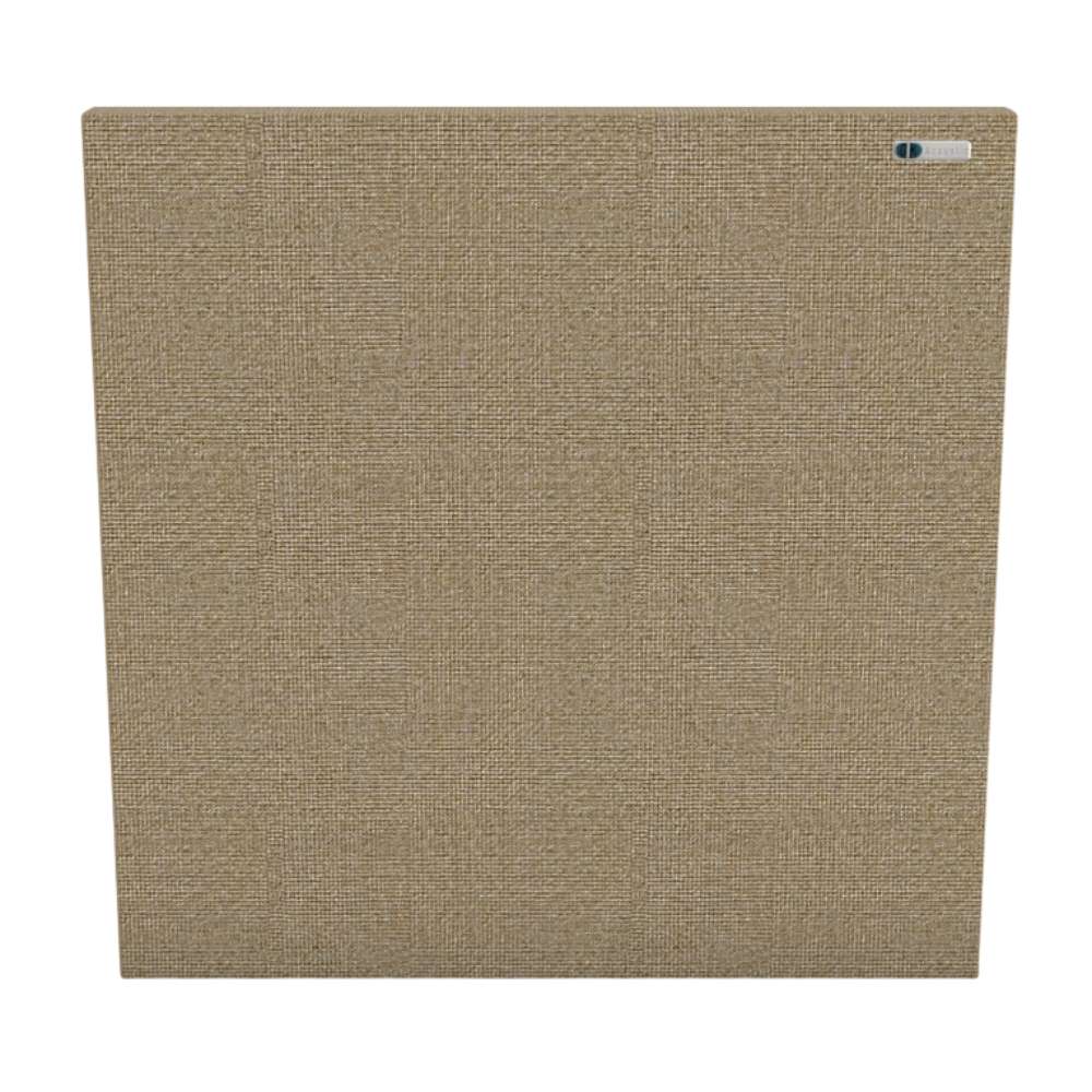 Square Lomond GIK Acoustics FlexRange Acoustic Panel in sandy beige fabric offering acoustic absorption with a subtle woven texture