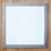 Square frosted ceiling light set in the wood roof of Golden Designs Maxxus Montilemar 3 Person Near Zero EMF Far Infrared Sauna in Red Cedar