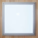 Square frosted ceiling light set in the wood roof of Golden Designs Maxxus Toulose 2 Person Low EMF Far Infrared Sauna