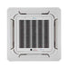 Square ceiling cassette indoor air unit of Senville 36000 BTU Tri-Zone Mini Split Air Conditioner - Heat Pump - SENA36HFTIC