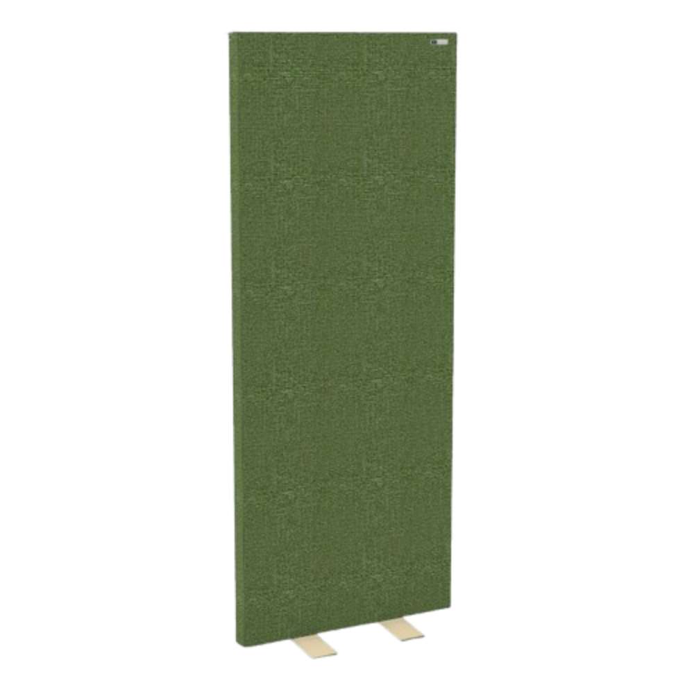 Staffa GIK Acoustics FreeStand Bass Trap Panel in fresh green fabric with metal feet for audio clarity