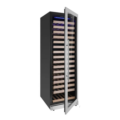 KingsBottle Upright Single Zone Large Wine Cooler With Low-E Glass Door-Freedom Room