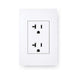 Standard 20 amp wall outlet that powers Golden Designs Maxxus 3 Person Low EMF Far Infrared Corner Sauna in Hemlock on a dedicated circuit