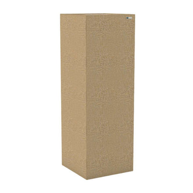Standard Austen GIK Acoustics Soffit Corner Bass Trap in a tan fabric finish designed for corner bass absorption and acoustic control