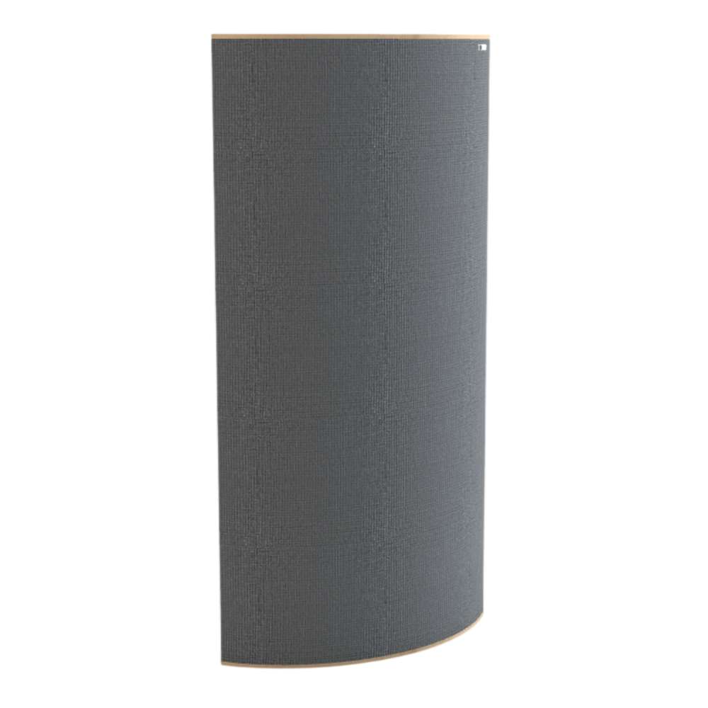 Standard Chaucer GIK Acoustics Evolution PolyFusor™ Polycylindrical Diffuser in medium gray fabric with a sleek semi-cylindrical profile
