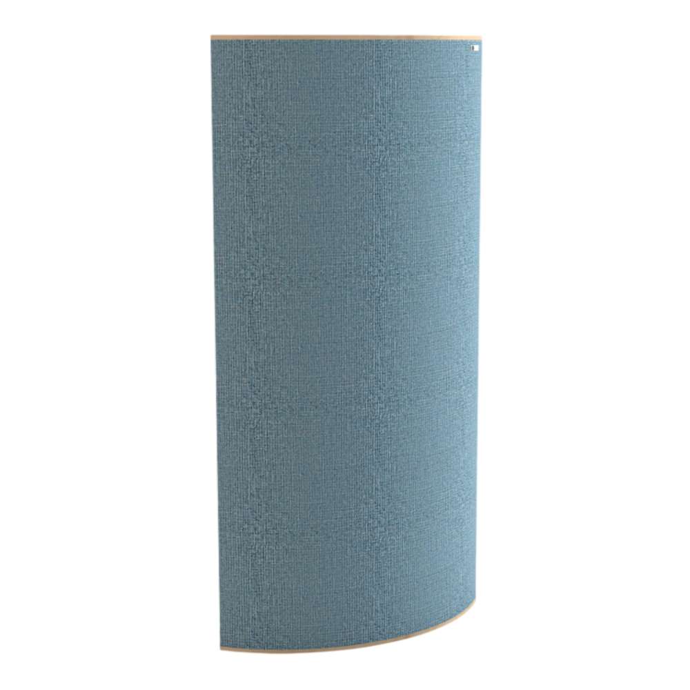 Standard Dolphin GIK Acoustics Evolution PolyFusor™ Polycylindrical Diffuser in soft blue fabric with a tall curved front surface