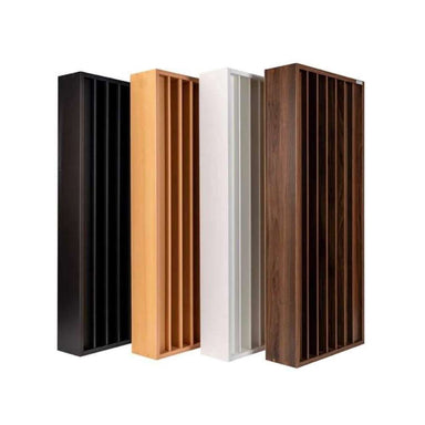 Standard GIK Acoustics Q7D Quadratic Residue Diffuser available in multiple finishes with vertical channels that enhance room acoustics and sound quality