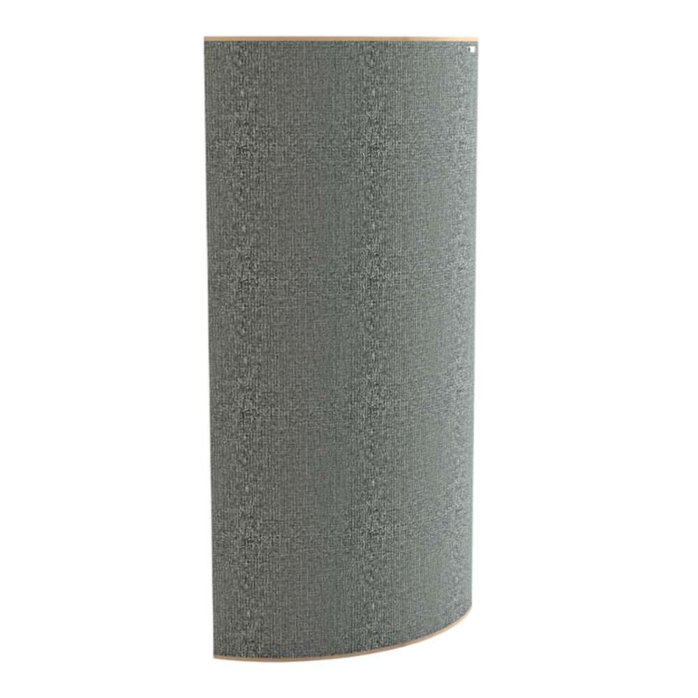 Standard Lead GIK Acoustics Evolution PolyFusor™ Polycylindrical Diffuser in gray-green fabric with a smooth semi-cylindrical shape