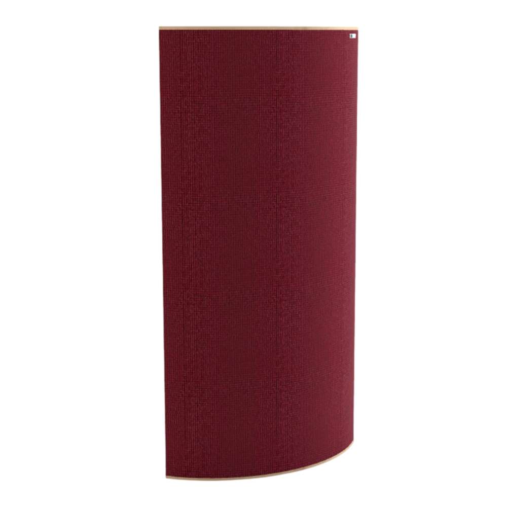 Standard Tummel GIK Acoustics Evolution PolyFusor™ Polycylindrical Diffuser in burgundy fabric with a smooth semi-cylindrical shape
