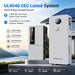 Sun Gold Power 12000W 48V All-in-One Hybrid Solar Inverter paired with a 16kWh battery in a UL9540 CEC-listed energy storage system