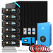 Sun Gold Power 15000W 48VDC 120V/240V LifePo4 30.72KWH Lithium Battery Off-Grid Solar Kit Complete System