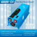 Sun Gold Power 4000W DC 12V Pure Sine Wave Inverter With Charger infographic showing 4000W output, 12000W peak power, pure sine wave, 120A charger, and auto-transfer switch