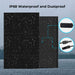 Sun Gold Power 450W Bifacial N-Type Monocrystalline Solar Panel displayed in rainy conditions to highlight its IP68 waterproof and dustproof protection