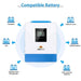 Sun Gold Power 5000W 48V Solar Charger Inverter [Parallel, 100A MPPT] connection diagram showing links between solar panels, utility power, generator, battery bank, and home appliances