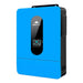 Sun Gold Power 6500W 48V Split Phase Solar Inverter has a blue wall-mounted housing with a central LCD control panel