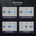 Sun Gold Power 7600W Hybrid Inverter 48V Split Phase illustrating four operating modes: self-consumption, feed-in priority, backup, and off-grid