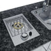 Sunstone Bayou 8ft 6in Outdoor Kitchen Island Package close-up of side burner with control knob on countertop