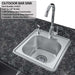Sunstone Bayou 8ft 6in Outdoor Kitchen Island Package outdoor sink close-up with faucet and feature details