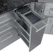 Sunstone Big-Texan 21ft Outdoor Cabinet large Island Package displaying a deep pull-out drawer with divided compartments
