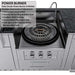 Sunstone TexCajun 9ft Outdoor Kitchen Island Package showing an open circular power burner grate beside a sink