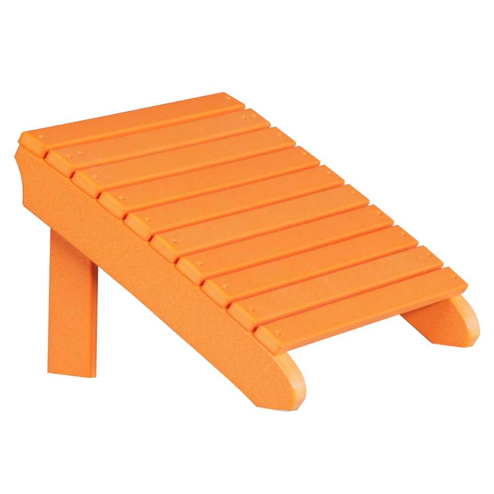 Tangerine LuxCraft Deluxe Adirondack Footrest