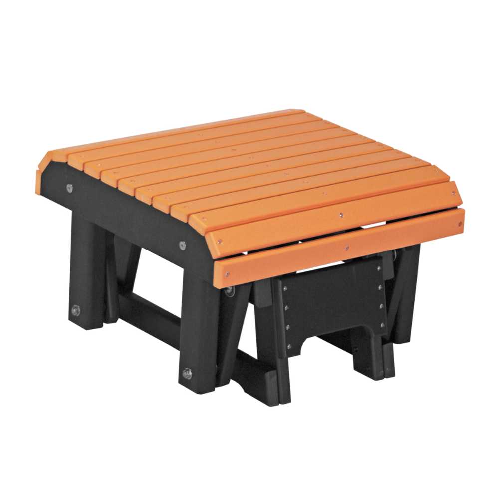 Tangerine and Black LuxCraft Glider Footrest