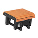 Tangerine and Black LuxCraft Glider Footrest