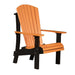 Tangerine and Black LuxCraft Royal Adirondack Chair