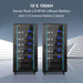 Ten server rack lithium batteries in two cabinets included with Sun Gold Power 11400W 48V Split Phase 51.2 KWH Lithium Battery Hybrid Solar Kit