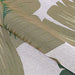 The fabric texture of Couristan Dolce Indoor/Outdoor Rug - Palm Lily/Hunter Green-Ivory is displayed up close