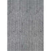 The full rectangular view of Couristan Dolce Indoor/Outdoor Rug - Majorelle/Silver-Black displays its seamless, vertical leaf pattern