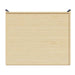 The rear view of the GardenHouse24 USA Q Bic ALU 70G Garden Room presents a solid wood wall with no windows or openings