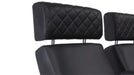 The adjustable, diamond-stitched headrest of the Valencia Zurich Home Theater Seating